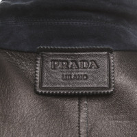 Prada Jacket/Coat Suede in Blue