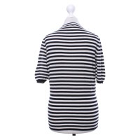 Miu Miu Short-sleeved sweater with striped pattern