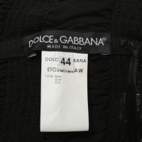 Dolce & Gabbana blouse de soie en noir