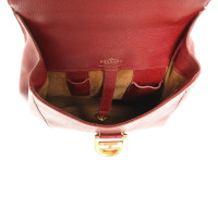 Delvaux Rucksack aus Leder in Rot