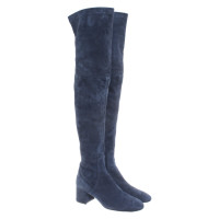 Agl Stiefel aus Leder in Blau