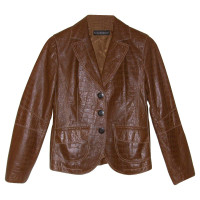 Luisa Cerano Patterned leather jacket