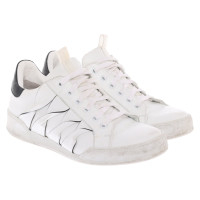 Strenesse Sneakers aus Leder in Weiß