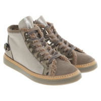 Agl Sneakers aus Leder in Taupe