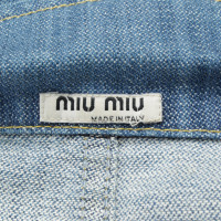 Miu Miu Blazer en Coton en Bleu
