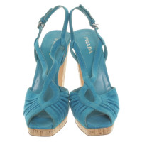Prada Sandals in turquoise