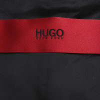 Hugo Boss giacca in pelle di agnello nero