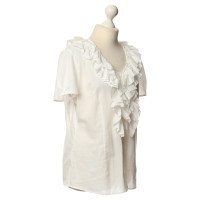 Van Laack White blouse with Ruffles