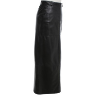 St. Emile Leather maxi skirt