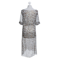 Fendi Midi dress with leopard print