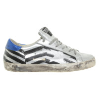 Golden Goose Trainers Leather in Silvery