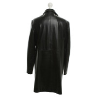 Cinque Leather coat in black