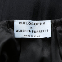 Philosophy Di Alberta Ferretti Robe en Soie en Noir