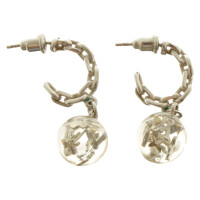 Louis Vuitton Silver colored earrings