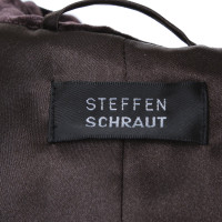 Steffen Schraut Velvet blazer in dark brown