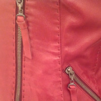 Laurèl Leather jacket in red