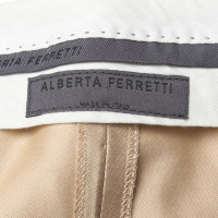 Alberta Ferretti Pantalon en or avec de la soie