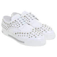 Prada Sneaker in white with rivets