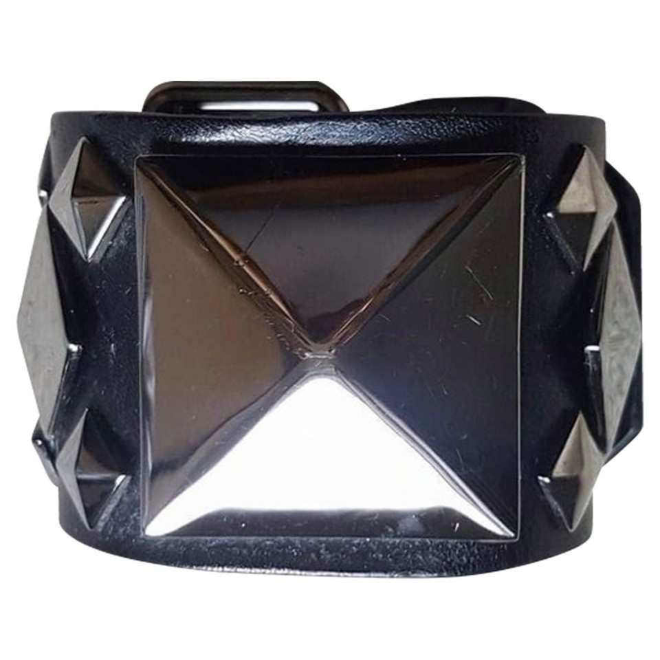 Givenchy Schwarzes Lederarmband