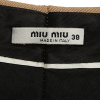 Miu Miu Ocher color trousers