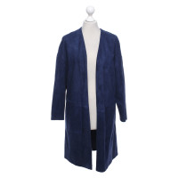 Etro Jacke/Mantel aus Leder in Blau