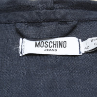 Moschino Giacca/Cappotto in Lino in Blu