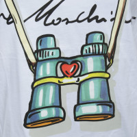 Moschino Love Top en Coton en Blanc