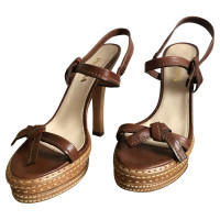 Prada Sandals Leather in Brown