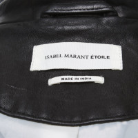 Isabel Marant Etoile Jas/Mantel Leer in Zwart