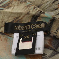 Roberto Cavalli Jupe courte avec imprimé plumes