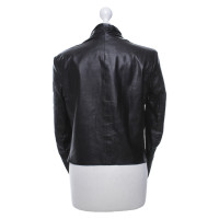 Filippa K Jacke/Mantel aus Leder in Schwarz