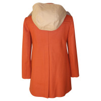 Carven Jacke/Mantel aus Wolle in Orange