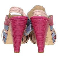 Paco Gil High heel sandal with color-mix
