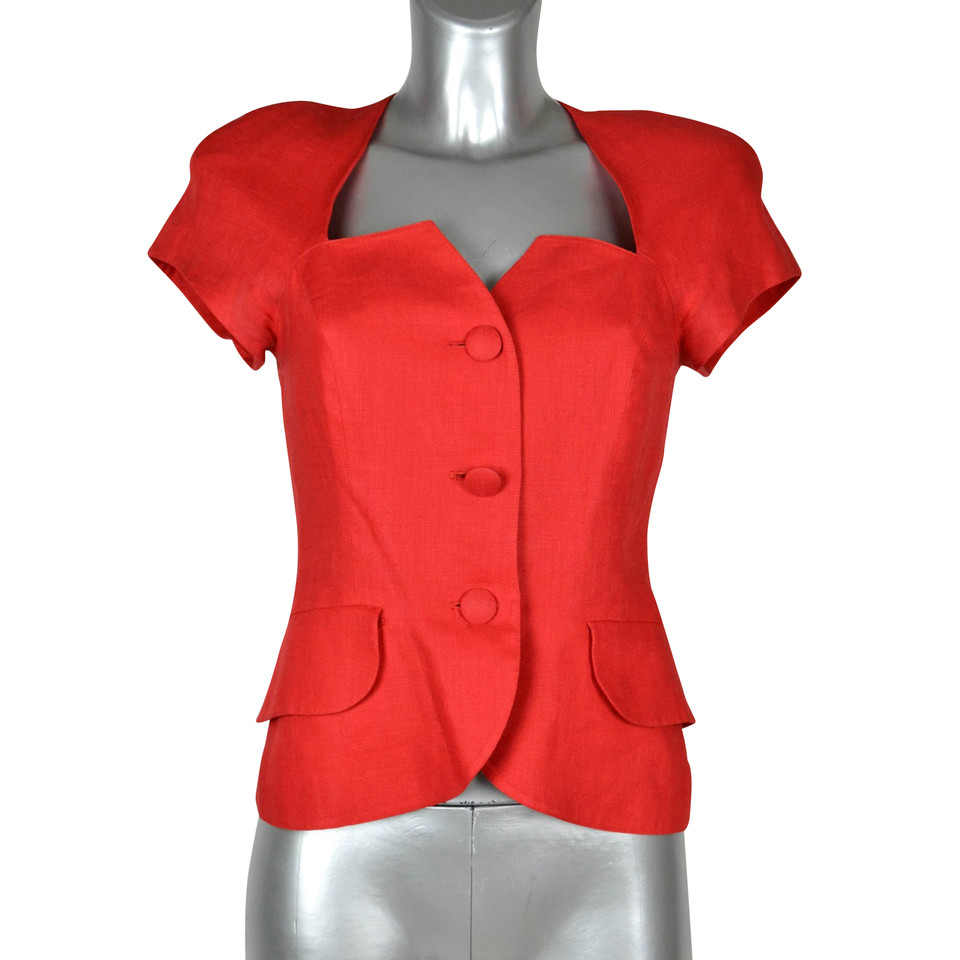 Cacharel Short sleeve jacket in red