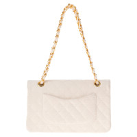 Chanel Classic Flap Bag Linen in White