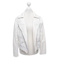Guess Giacca/Cappotto in Cotone in Bianco