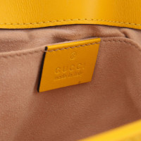 Gucci Marmont Bag Leer in Geel