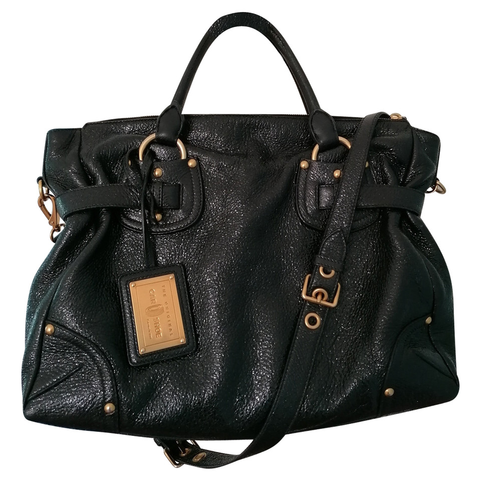 Carshoe Shoulder bag Leather in Black