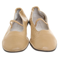 Agl Slippers/Ballerinas Leather in Beige