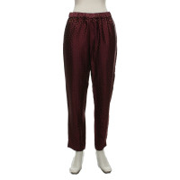 Dries Van Noten Pantaloni in claret / giallo