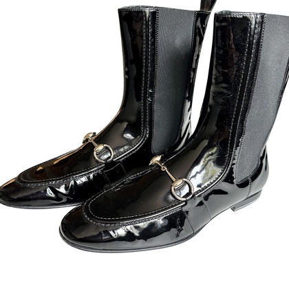 Gucci Ankle boots Patent leather in Black