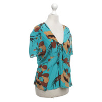 Reiss Zijden blouse met patroon