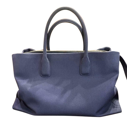 Miu Miu Shopper aus Canvas in Blau