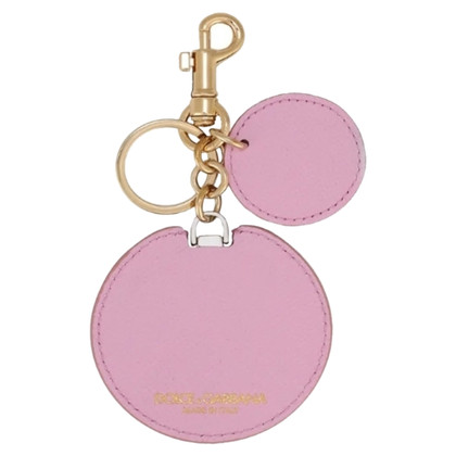 Dolce & Gabbana Accessoire aus Leder in Rosa / Pink