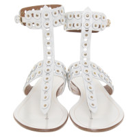 Aquazzura Sandals Leather in White