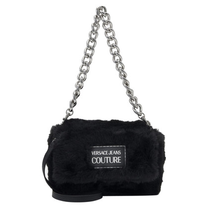 Versace Reisetasche aus Pelz in Schwarz
