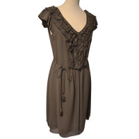 Marc Cain Silk dress in taupe
