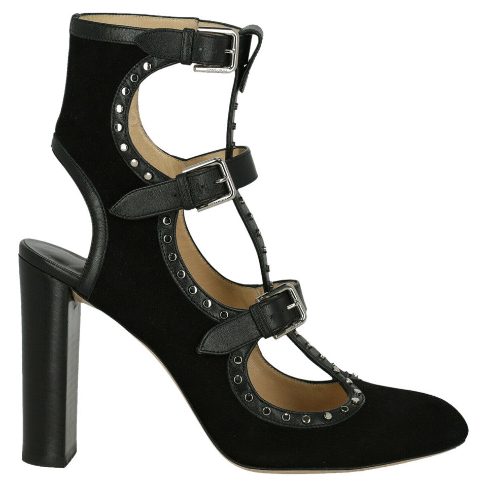 Jimmy Choo Pumps/Peeptoes aus Leder in Schwarz