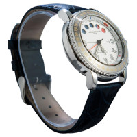 Frederique Constant Armbanduhr aus Leder in Blau
