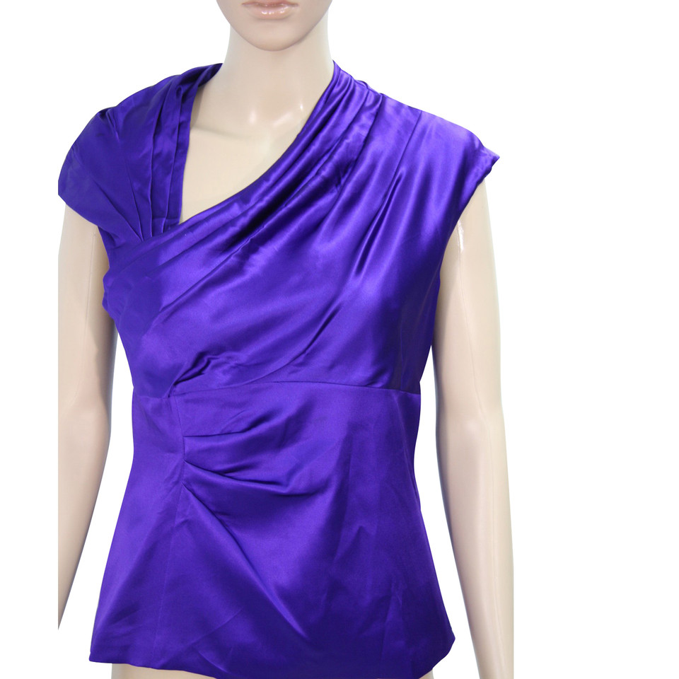 Karen Millen Silk Top in Violet